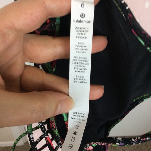 NWT Lululemon Lighten Up Bra Zen Garden Floral - Picture 6 of 8